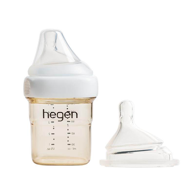 Hegen海格恩ppsu奶瓶奶嘴0到6个月婴儿硅胶奶嘴柔软胀防气