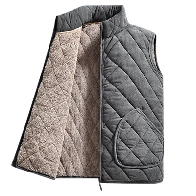 雅鹿男装马甲男款2025新款厚背心