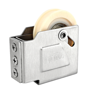 90型老式铝合金门窗滑轮推拉移门轮子玻璃窗户轨道不锈钢滚轮配件