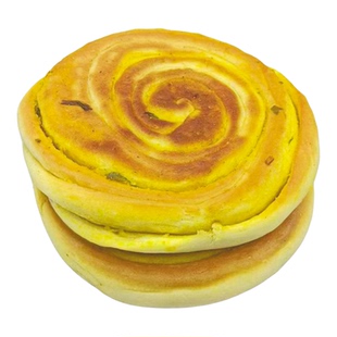 甘肃特产葱花饼平凉小吃香豆烤饼特色零食锅盔烤馍馍风味大饼美食