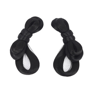 汉服假发古风一体式蝴蝶结发夹盘发发髻头饰明制古装造型发包垫发