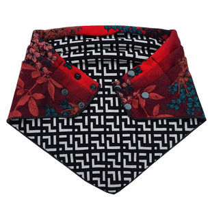 围脖女时尚春秋加厚冬季护颈保暖脖套洋气妈妈假领子围巾女三角巾