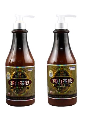 博倩高山茶麸去屑洗发水露1L去油洗发水滋润养发水疗平衡素护发素