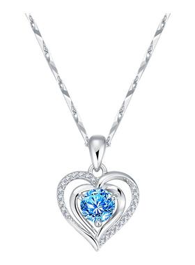 999纯银项链女情人节礼物送女友