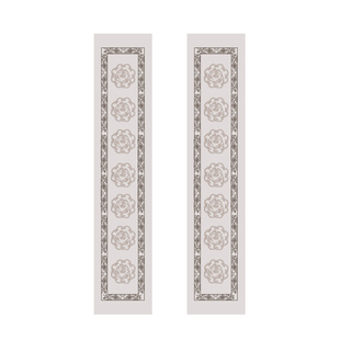 13*69CM蜡染仿明清瓦当书房联七言小学生对联纸书法专用半熟宣纸