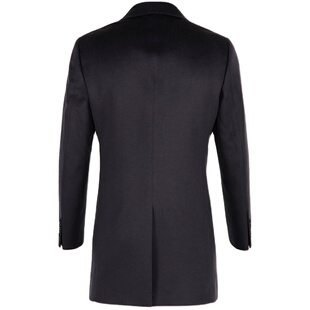 【羊毛+桑蚕丝】CALLISTO男士秋季中长款西装领毛呢大衣柔滑垂顺