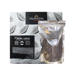 法芙娜黑巧克力粒500g耐高温52%入炉散装纯黑家用手工烘焙纯可可