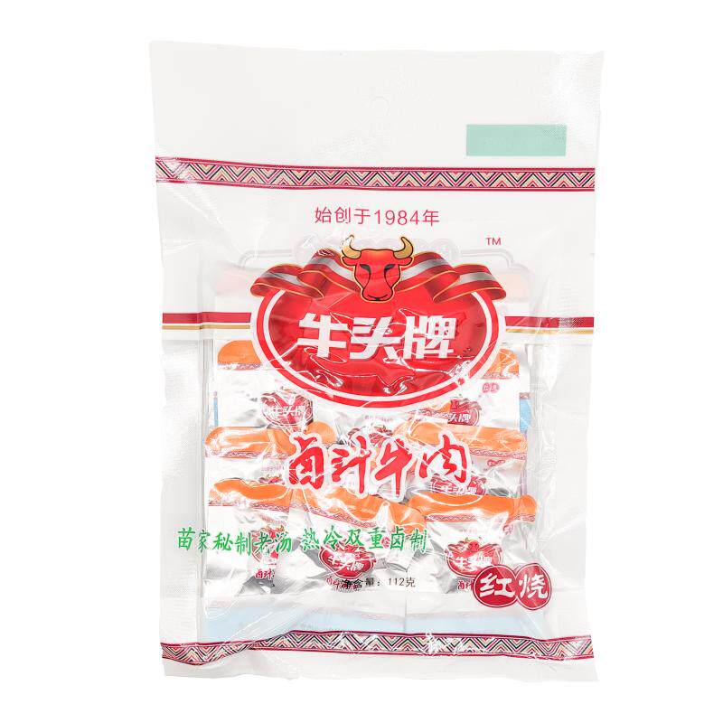 贵州特产牛头牌112g卤汁牛肉牛筋
