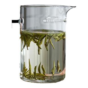 公道杯茶漏一体玻璃加厚耐热分茶器家用月牙泡茶杯过滤茶水分离杯