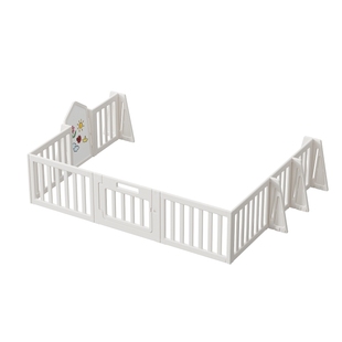 feelkids宝宝单面围栏婴儿防护栏客厅一侧地上爬爬垫三面游戏围栏