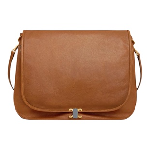 AIBIXIN原创 柔软真皮凯旋门新款翻盖包2026单肩斜挎邮差包马鞍包