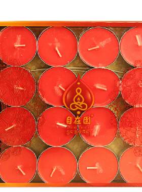 自在园酥油灯供佛灯家用环保无烟酥油4 8 12小时100粒长明灯敬佛
