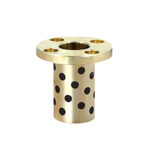 MPTZ6-50圆法兰石墨铜套铜合金无油衬套滑动轴承OFR01耐磨黄铜套