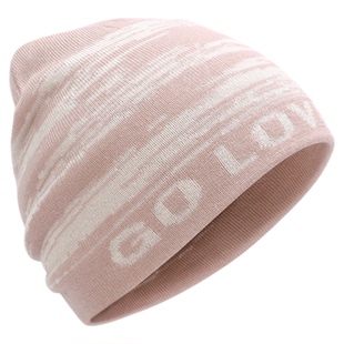 高乐捷针织冷帽女冬季滑雪保暖防寒显脸小大头围保暖羊毛毛线帽子