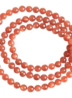 天然水晶金太阳石金草莓手链