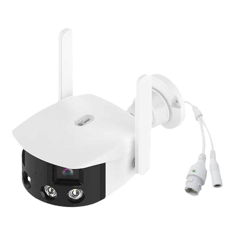 全景双镜头防水 智能无线WIFI网络摄像头 手机监控ONVIF IP