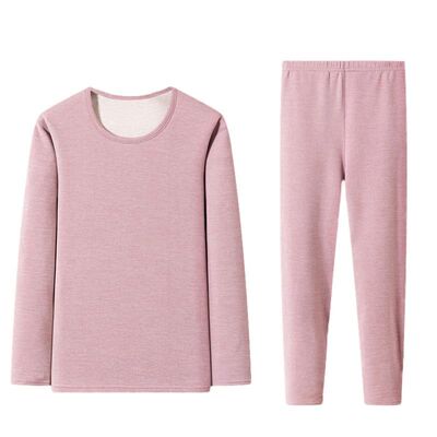 貂绒山羊绒桑蚕丝发热保暖内衣套装男女士情侣秋衣秋裤秋冬款抗菌