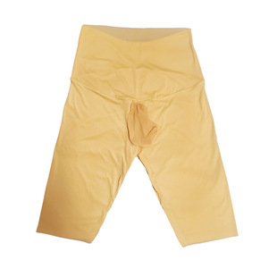 大码枪弹分离防磨腿冰丝内裤男加长运动速干薄款大囊袋平角裤高腰