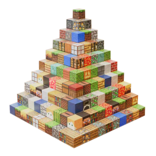 MC我的世界磁吸积木方块拼搭玩具磁力片儿童益智模型创意生日礼物
