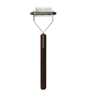 台湾乐比Y型底绒梳整毛梳宠物开结梳拉毛梳狗狗梳子刮毛刀废毛梳