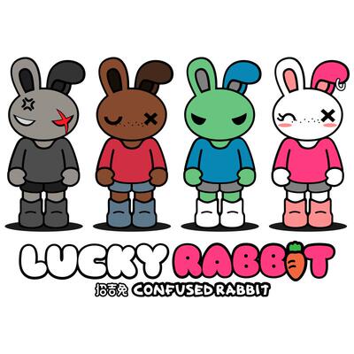 KAKTUS趣味兔子汽车贴纸