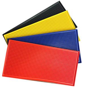 PVC吧台垫沥水垫子吸水防滑杯垫酒吧滤水垫橡胶长方形隔热垫桌垫