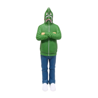 鲨鱼帽衫人型摆件公仔手办