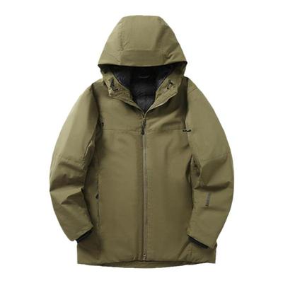 无畏严寒系列秋冬高端男女情侣户外防风防雨加厚保暖连帽羽绒服潮