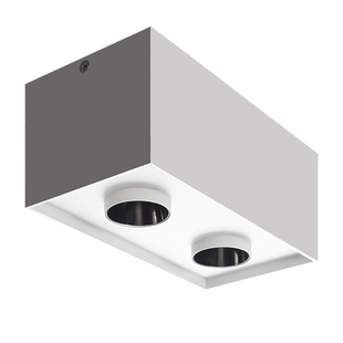 双头明装斗胆灯筒射一体卧室吸顶灯射灯筒灯客厅主灯免打孔高亮