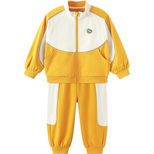 巴拉巴拉儿童运动套装男童女童外套秋装2026新款童装宝宝卫衣裤子