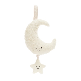 英国Jellycat趣味月亮拉铃安抚宝宝床铃挂件玩具公仔玩偶送礼