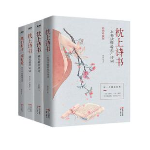 【赠书签】枕上诗书全套正版4册 枕上诗书+遇见zui美宋词+遇见zui美唐诗+一本书读懂zui美诗经 诗词故事歌赋珍藏版