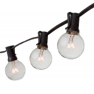 欧规复古防水小串灯户外节日婚庆彩灯装饰灯串钨丝玻璃串联小灯泡