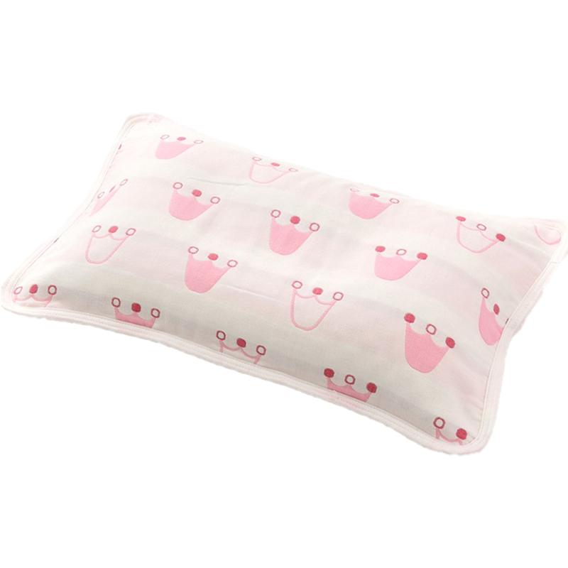 儿童枕套三层纯棉纱布夏季透气枕头套小号柔软吸汗婴儿枕套25x40