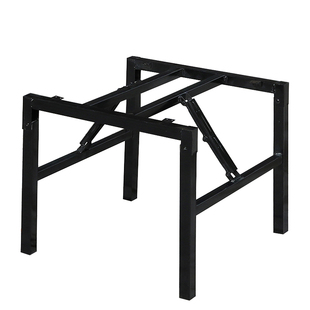 正方形桌腿支架桌腿支撑脚折叠小桌腿桌架子方桌腿支架铁架子支架