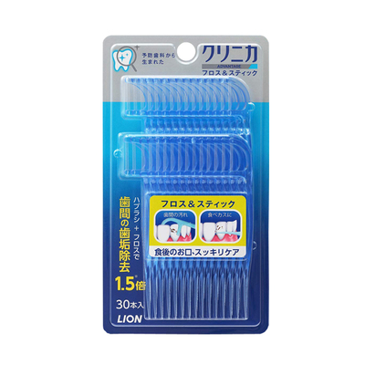 30支装牙线棒LION三弦去牙渍