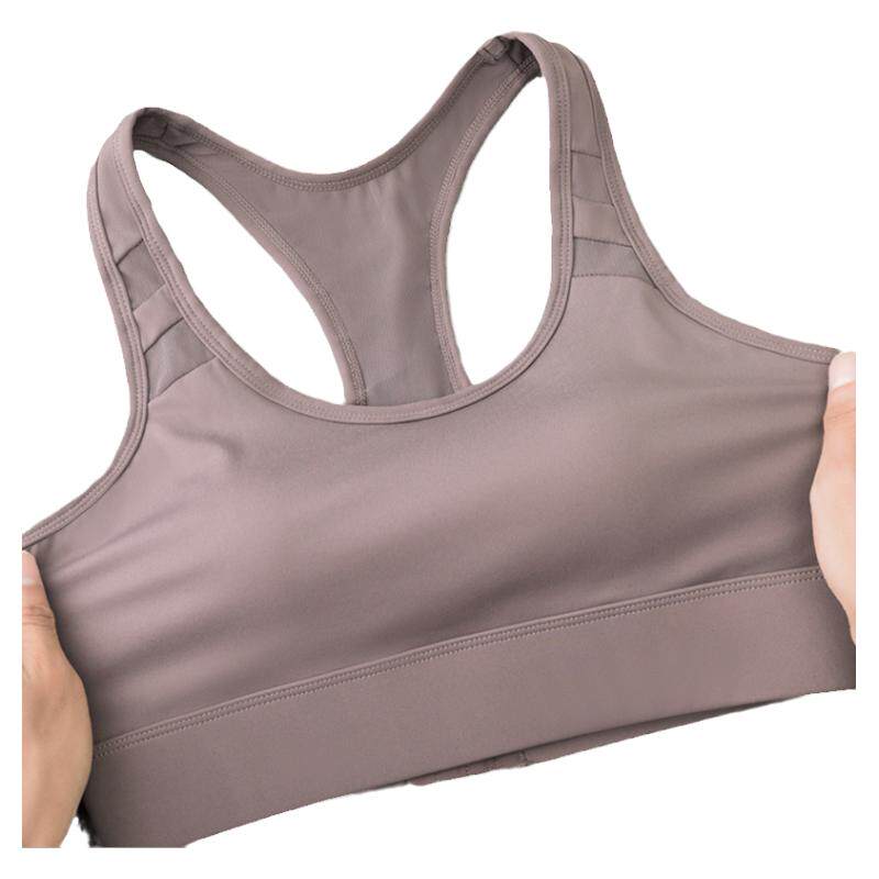 运动内衣女中高强度跑步防震美背心式大胸显小瑜伽防下垂健身专用