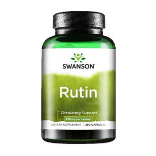 Swanson斯旺森芦丁胶囊进口维生素P片250粒 改善毛细血管视网膜