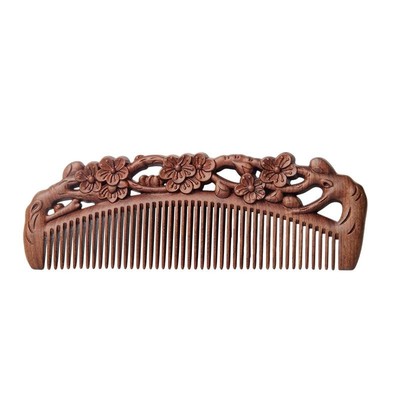 金丝檀雕刻梳厂家直销薄利多销
