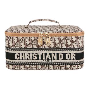 化妆包女2025新款高端旅行便携式超火大容量带镜子化妆品收纳盒箱