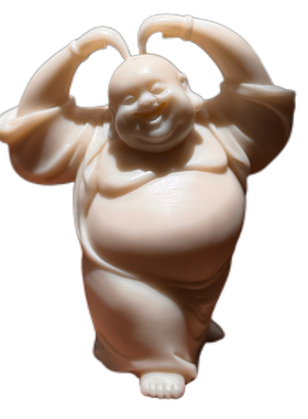 笑脸弥勒佛茶空间高端摆件手工制