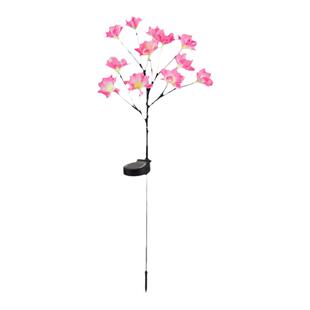 太阳能户外灯山茶花灯布置装饰庭院花园露台景观灯氛围地插草坪灯