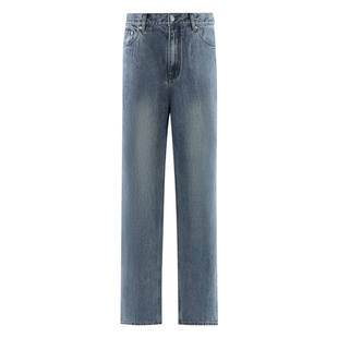 Acme cultum日本冈山KUROKI津巴布韦棉直筒水洗牛仔裤男休闲长裤