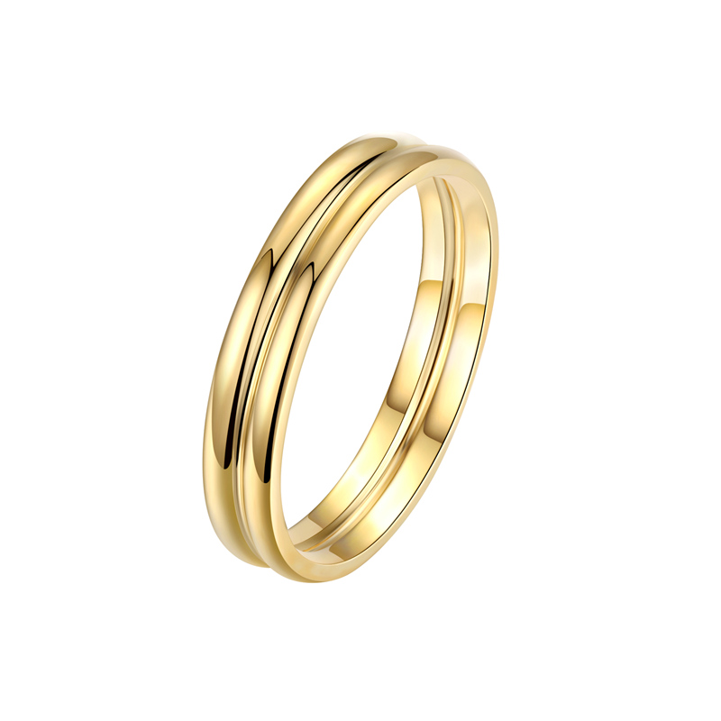 钛钢小众设计闭口食指戒指ins男女情侣对戒冷淡风素圈大号胖人mm