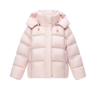 鸭鸭2025新款儿童羽绒服男女童冬超好看中大童短款加厚面包服外套