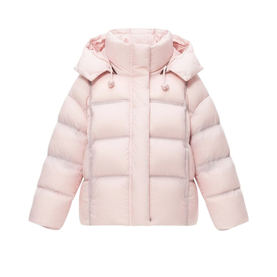 超好看中大童短款加厚面包服外套