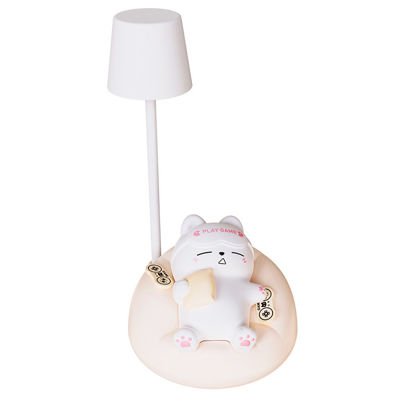 月萤可爱睡猫拍拍床头小夜灯