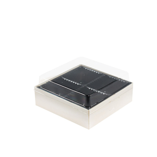 雪媚娘包装盒4粒装/纸托大福盒子一次性青团蛋糕蛋黄酥糯米糍盒木