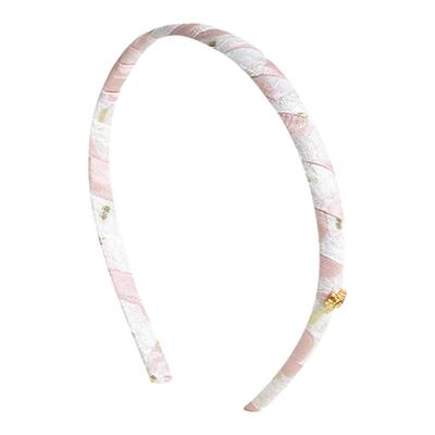 sundyhoney蓝粉拼色斜纹发箍