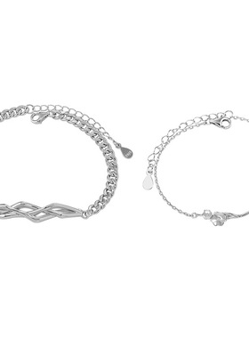 手链情侣款一对刻字手镯七夕礼物